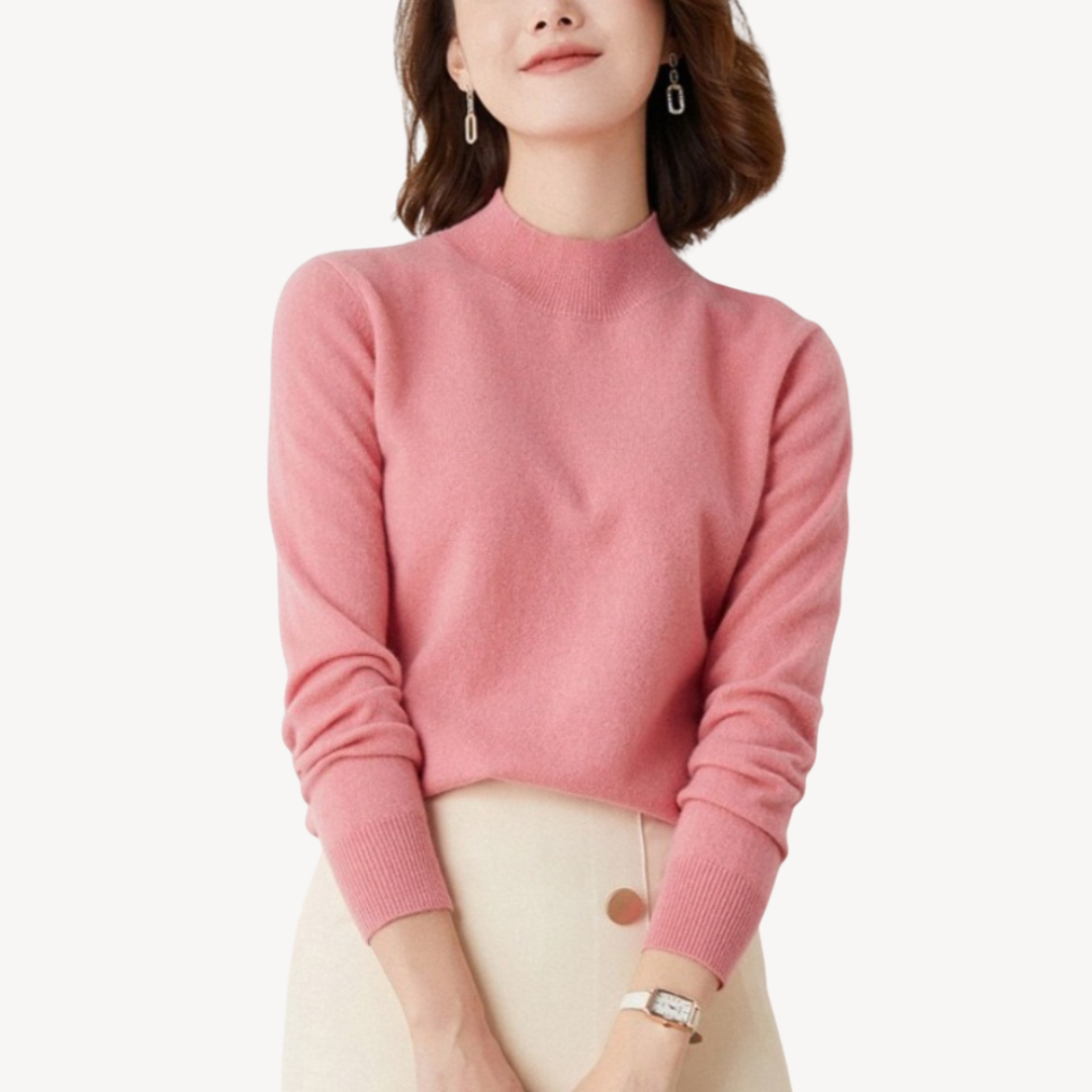 Soft Crew Neck Cashmere Jumper For Women
