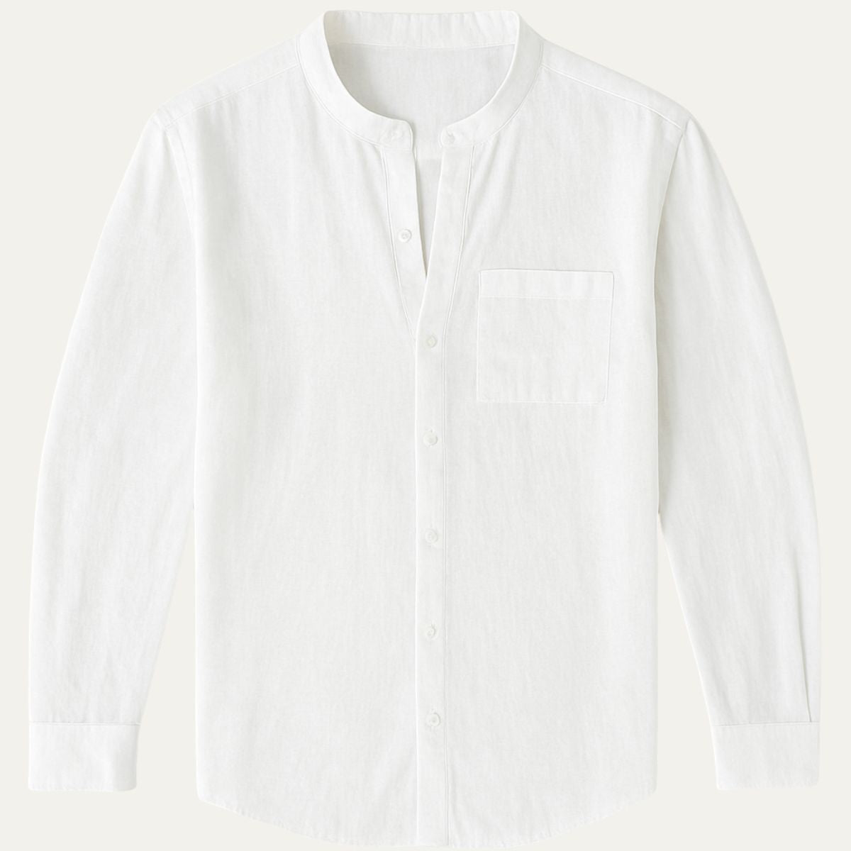 Classic Mens Long Sleeve Cotton Shirt - OutfitLondon
