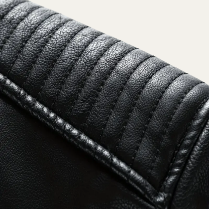 Men's Black Biker Leather Jacket