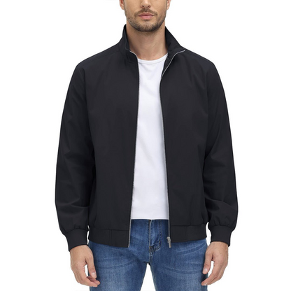 Slim Fit Zip Up Leather Jacket