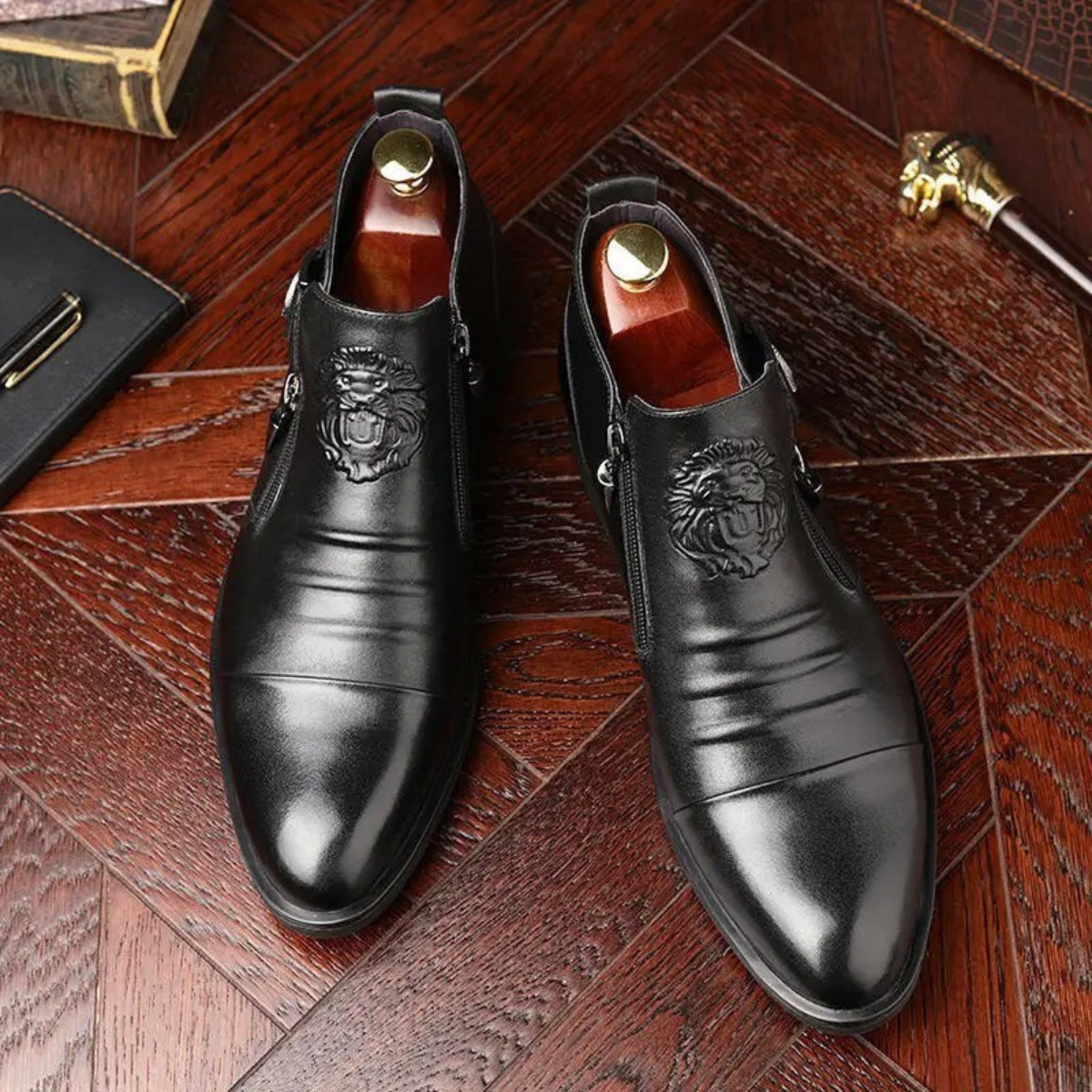 Luxury Men's Leather Pointed Toe Boots