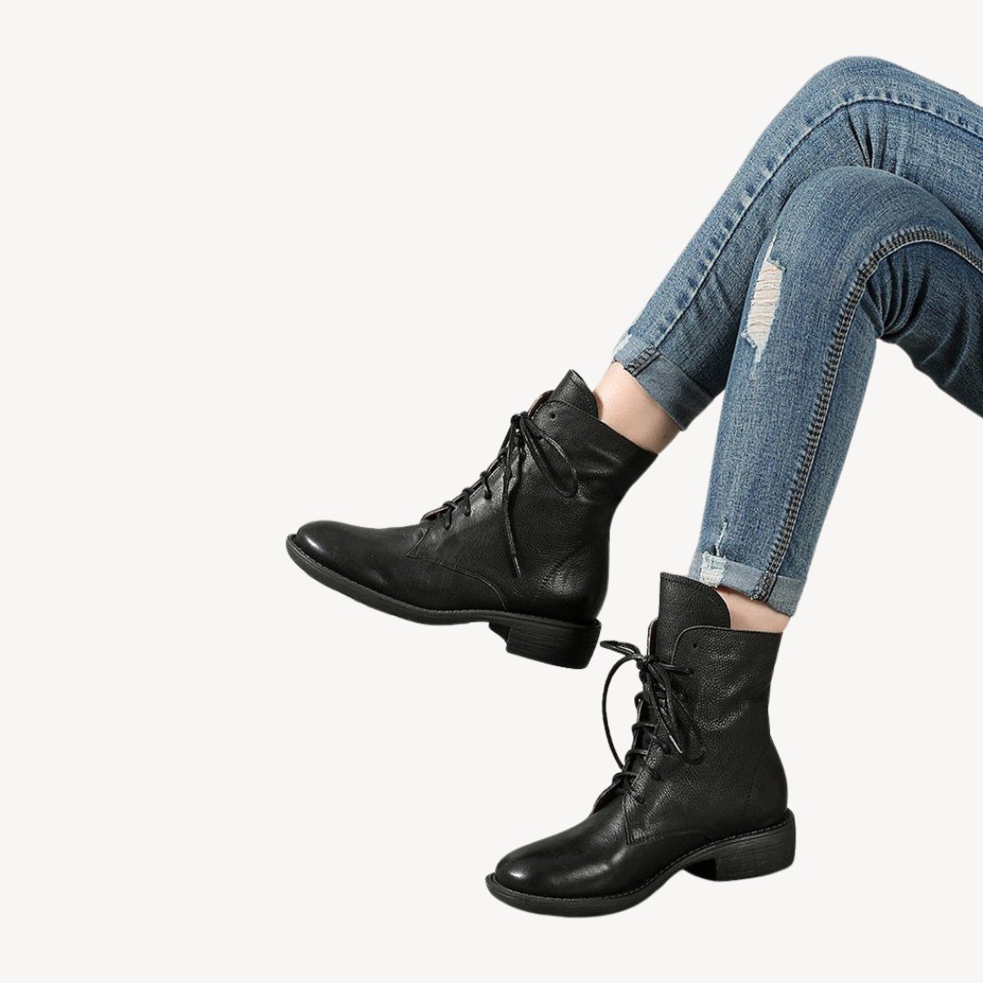 Comfortable Genuine Leather Ankle Boots for Women