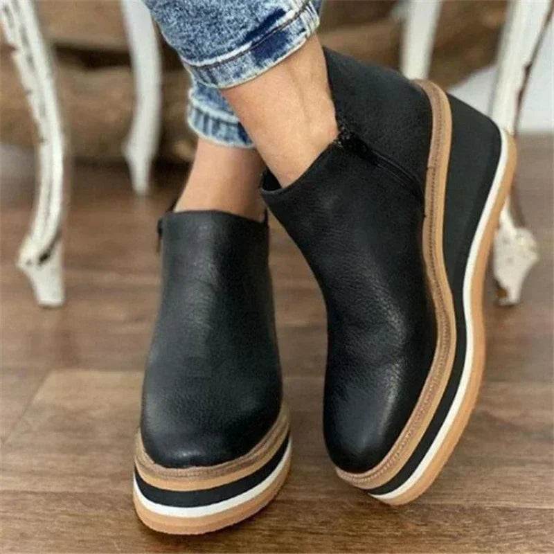 Comfortable Low Heel Chelsea Boots - OutfitLondon