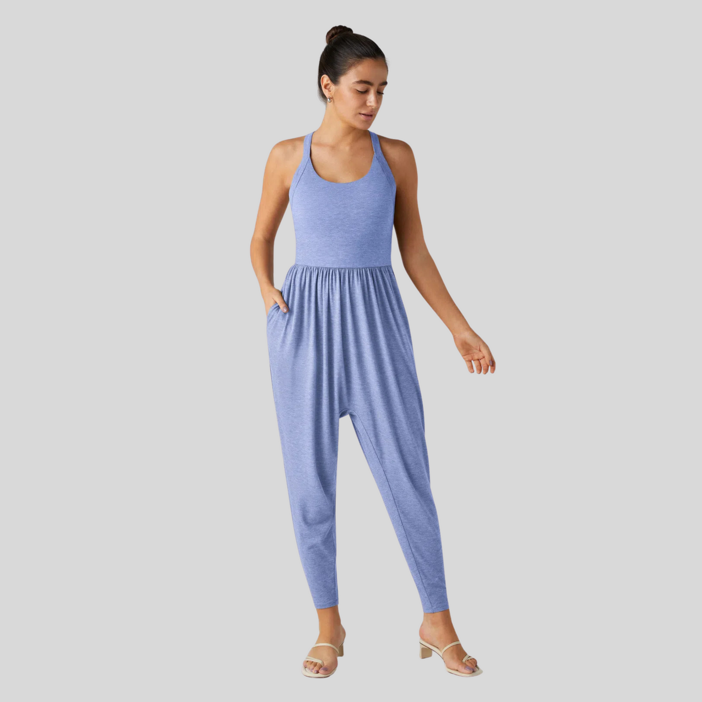 Relaxing Sleeveless Loungewear Jumpsuit