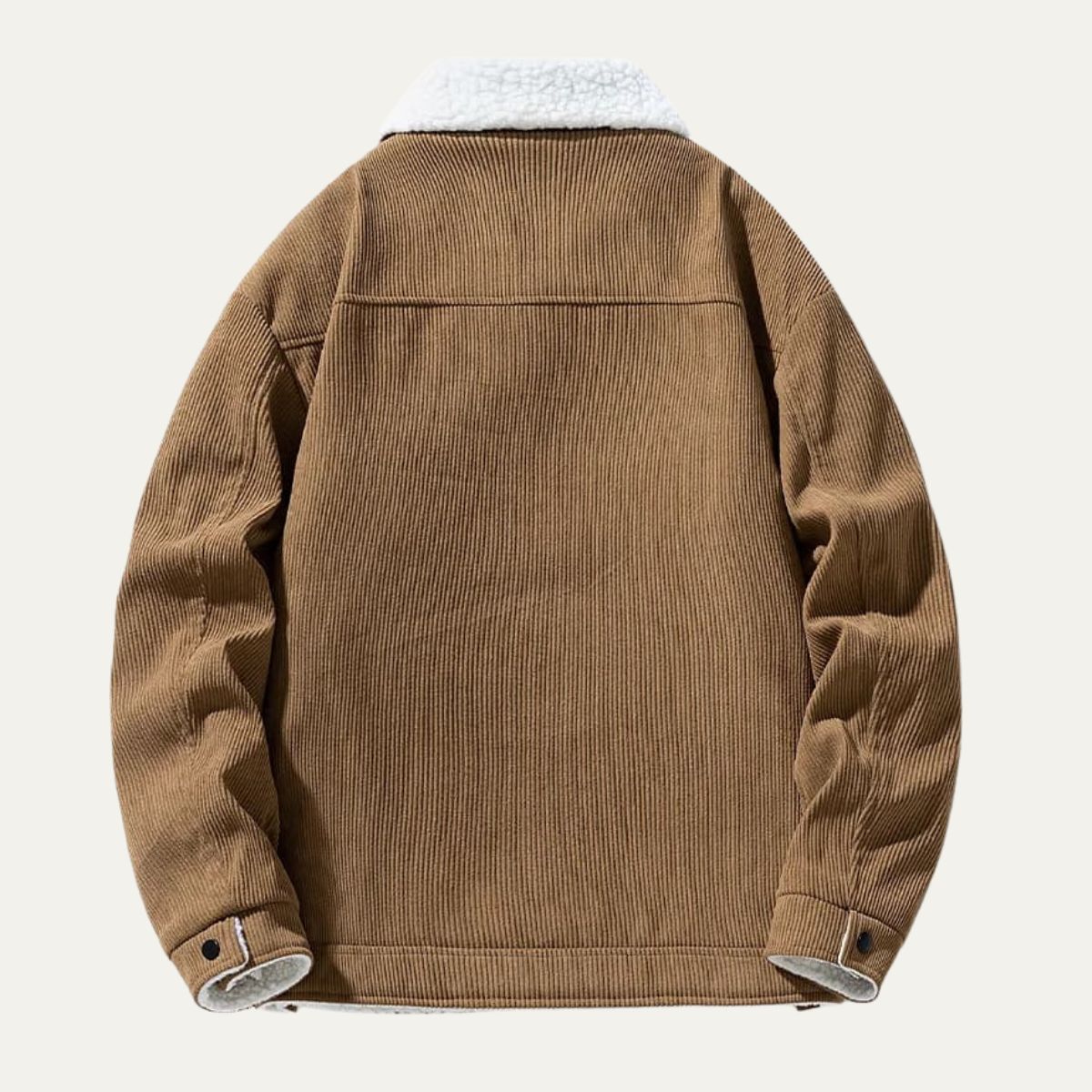 Warm Plush Lined Denim Trucker Jacket