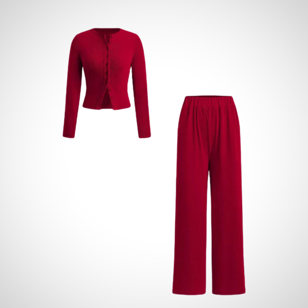 Elegant 2 Piece Button Down Set