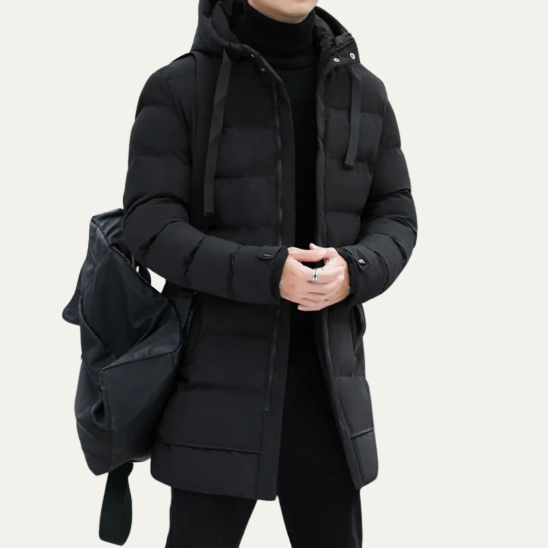 Warm Men's Full Zip Puffer Jacket