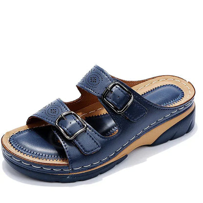 Supportive Soft Strap Sandals for Women PU