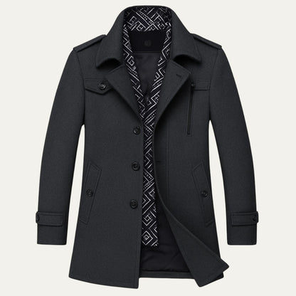 Classic Fit Mens Tailored Overcoat
