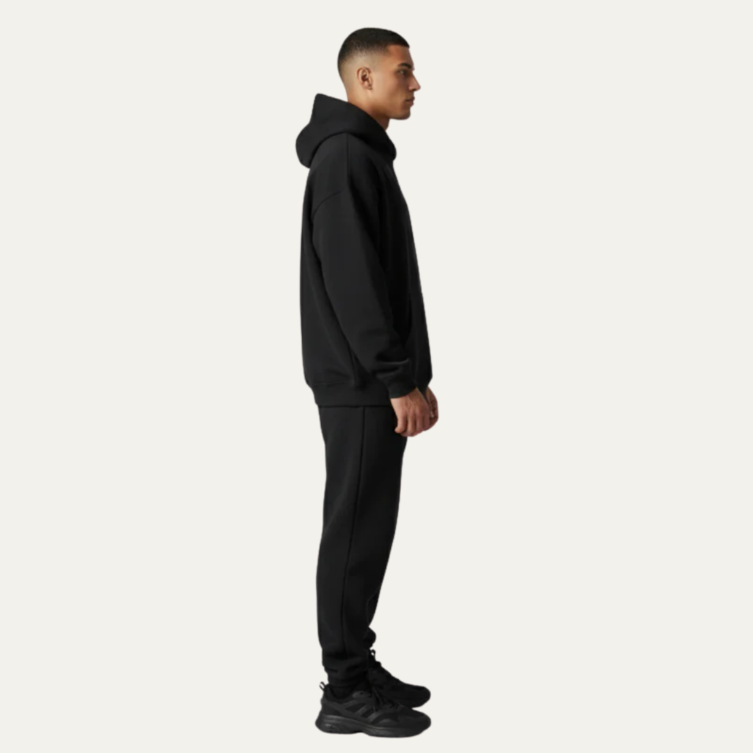 Relaxed Fit Hooded Sweatshirt with Pouch Pocket