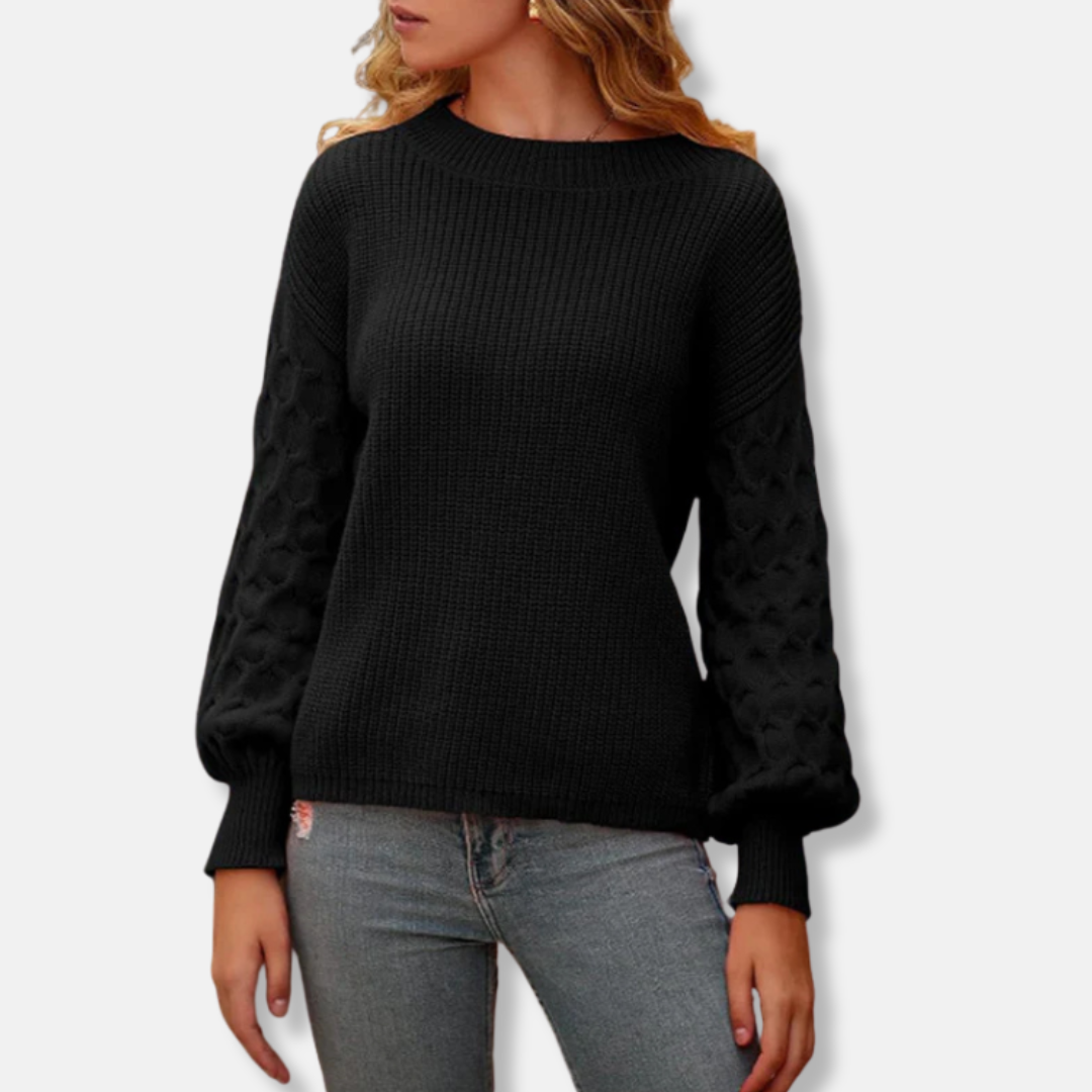Cozy Women's Oversized Sweatshirt with Soft Knit