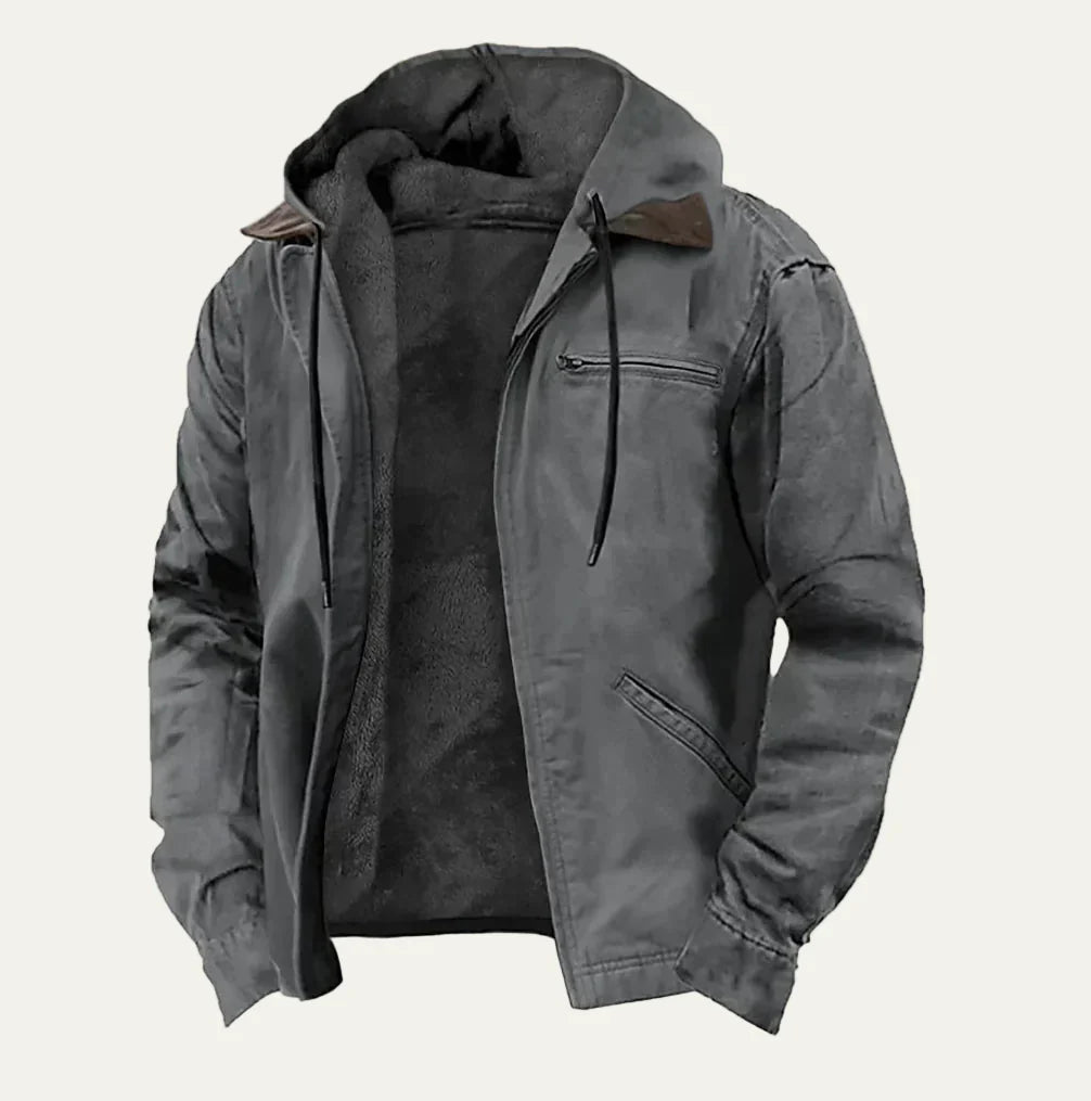 Durable Insulated Canvas Work Coat for Men