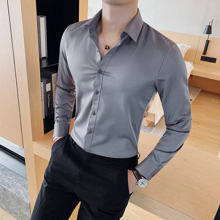 Classic Fit Formal Dress Shirt for Men