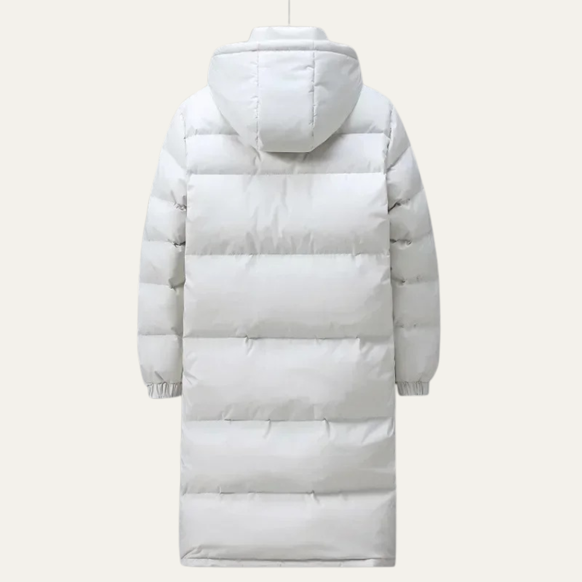 Men's Black Down filled Long Hooded Puffer Jacket