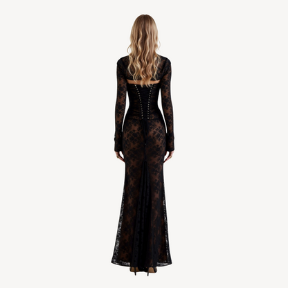 Elegant Lace Long Sleeve Dress