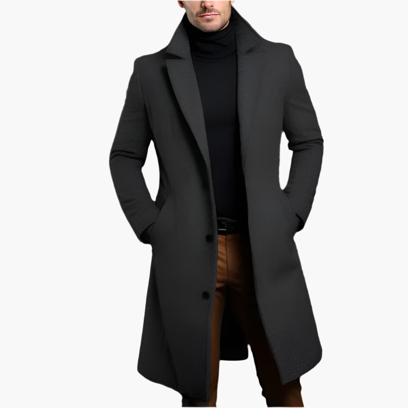 Classic Fit Formal Overcoat for Men