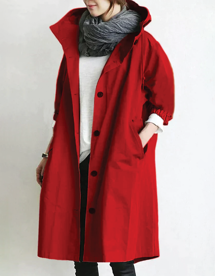 Women's Hooded Trench Coat