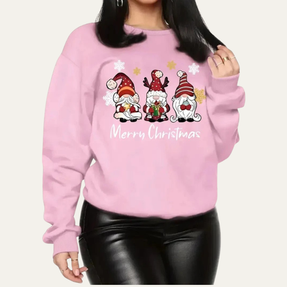 Fun Holiday Gnome Graphic Sweatshirt