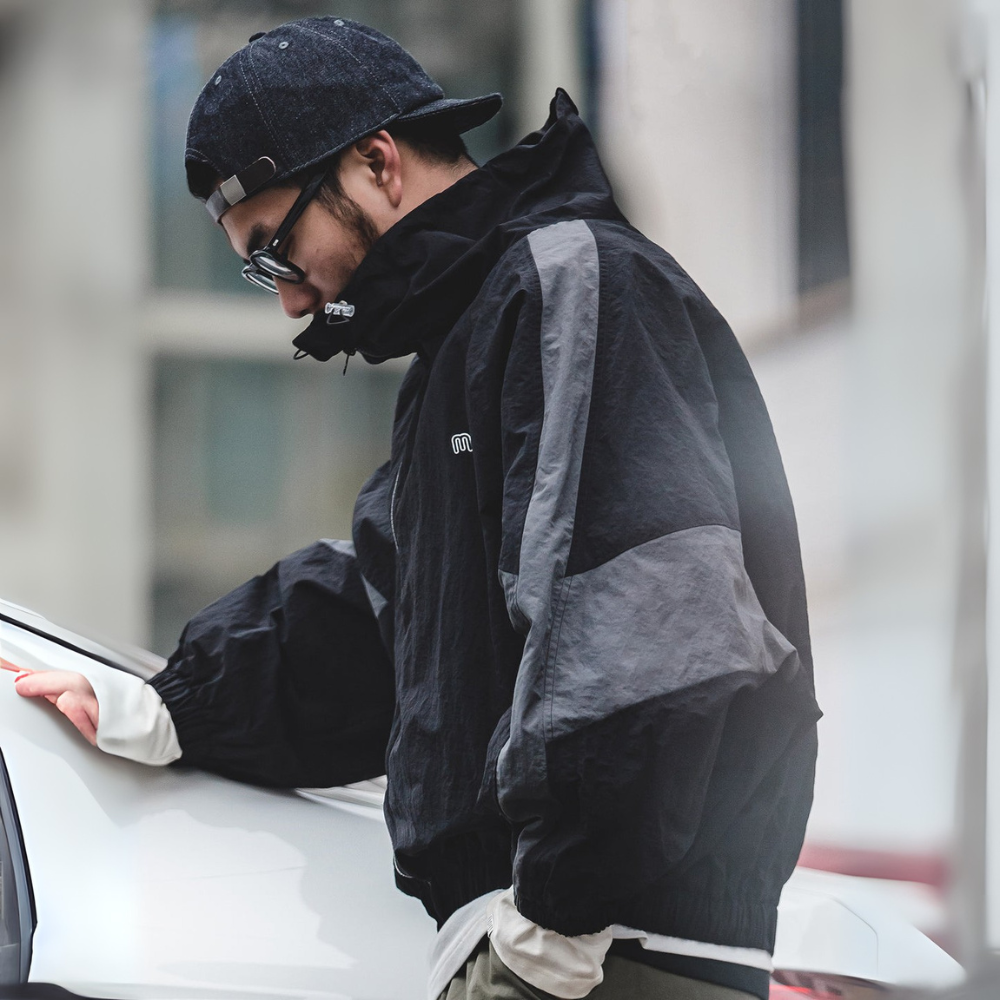 Relaxed Fit Hoodie Zip Up Jacket