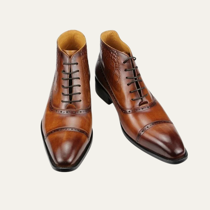 Men's Smart Leather Lace Up Dress Boots