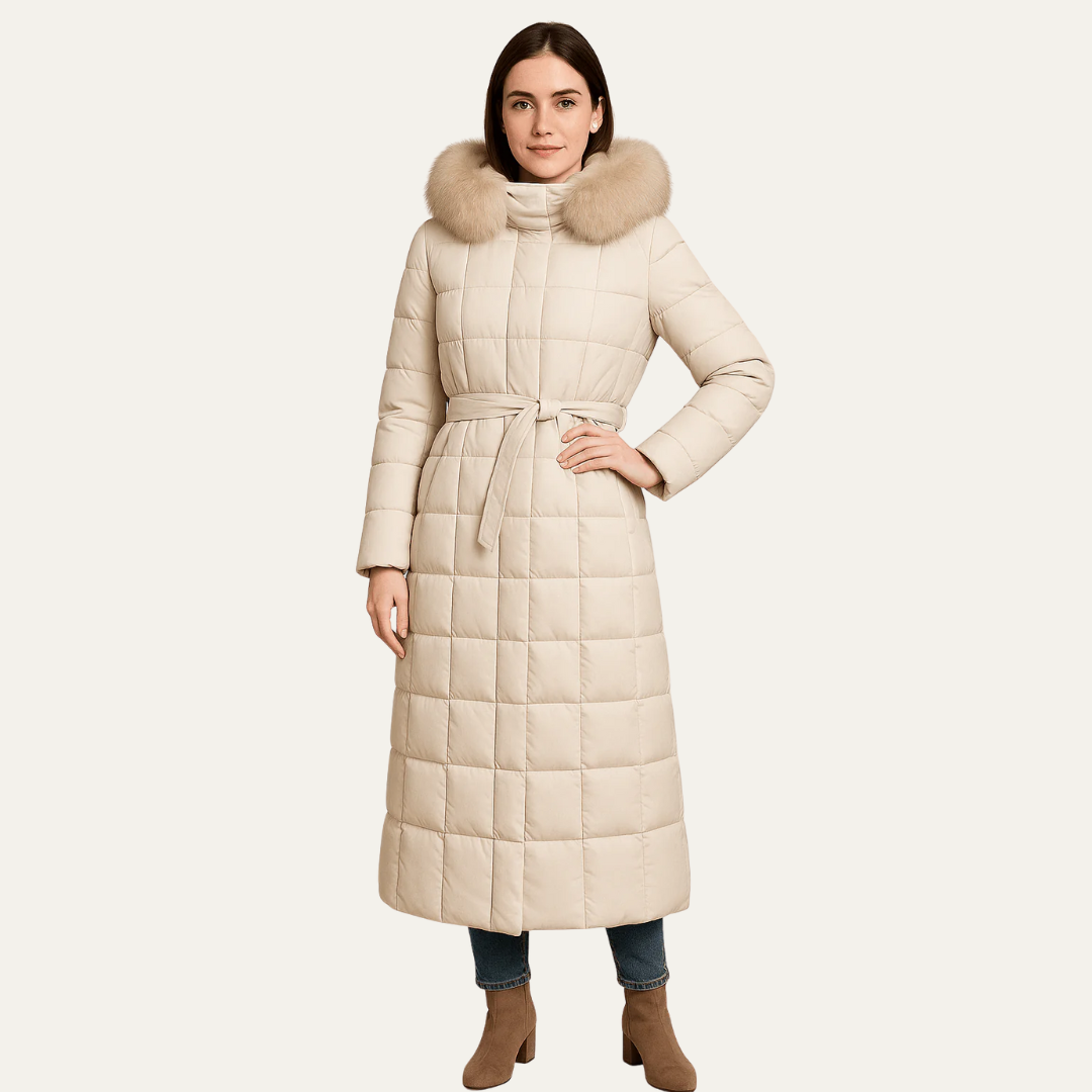 Ladies Long Padded Down Coat