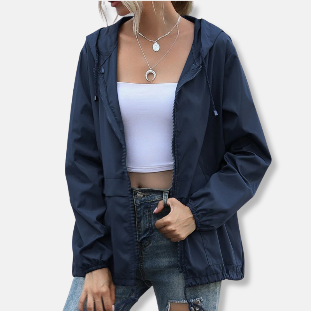 Casual Drawstring Hooded Coat