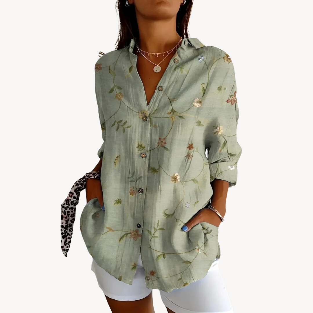 Classic Ladies Printed Blouse