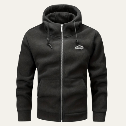 Warm Outdoor Fleece Zip Up Hoodie