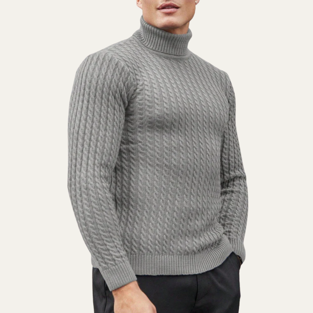 Classic Slim Fit Knit Turtleneck Sweater