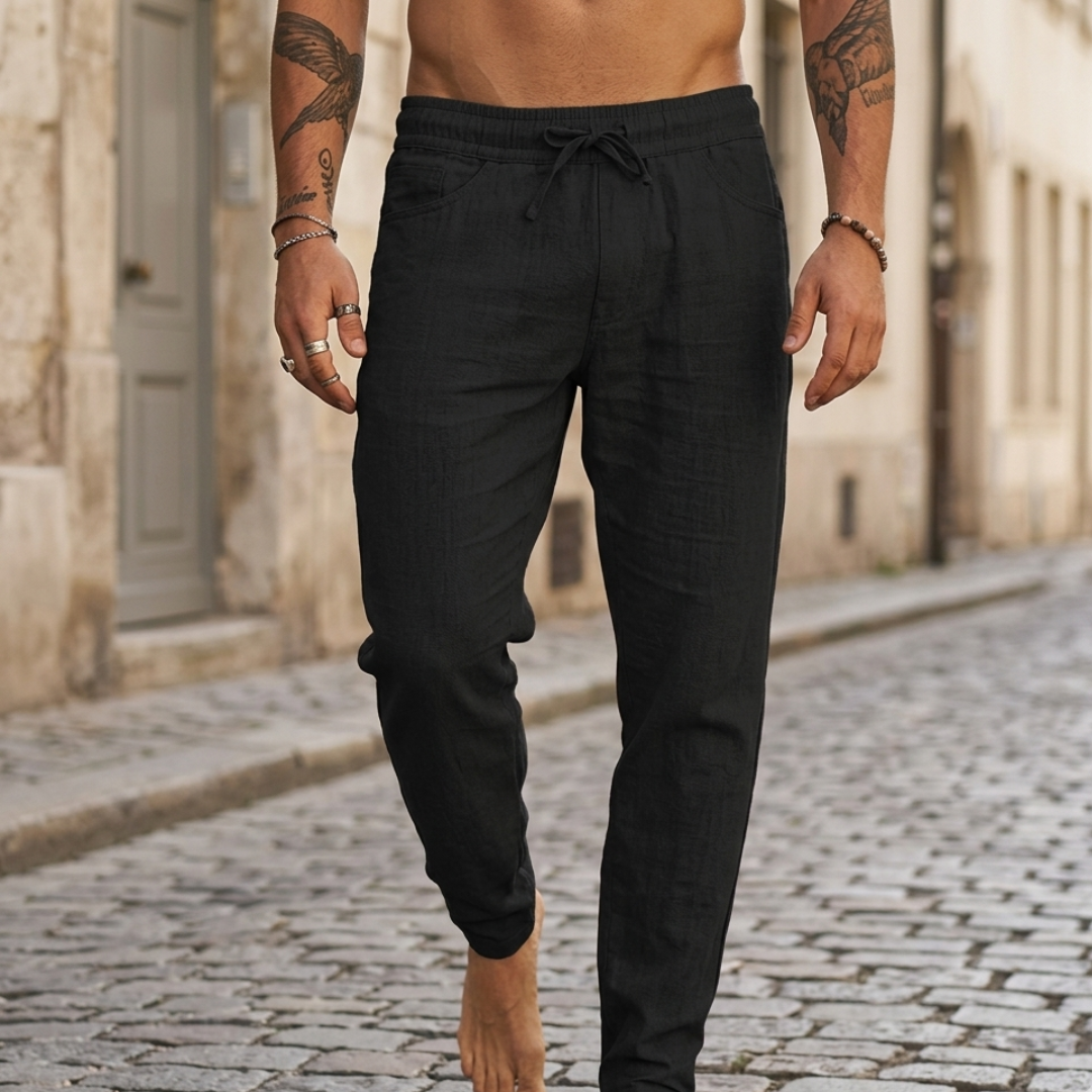 Comfy Loose Fit Men's Jogger Pants Lightweight