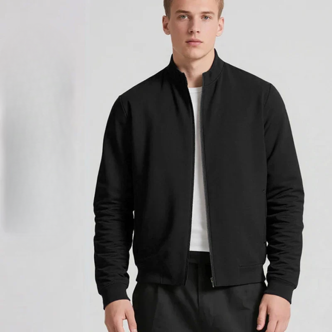 Men's Classic Slim Fit Bomber Jacket - OutfitLondon