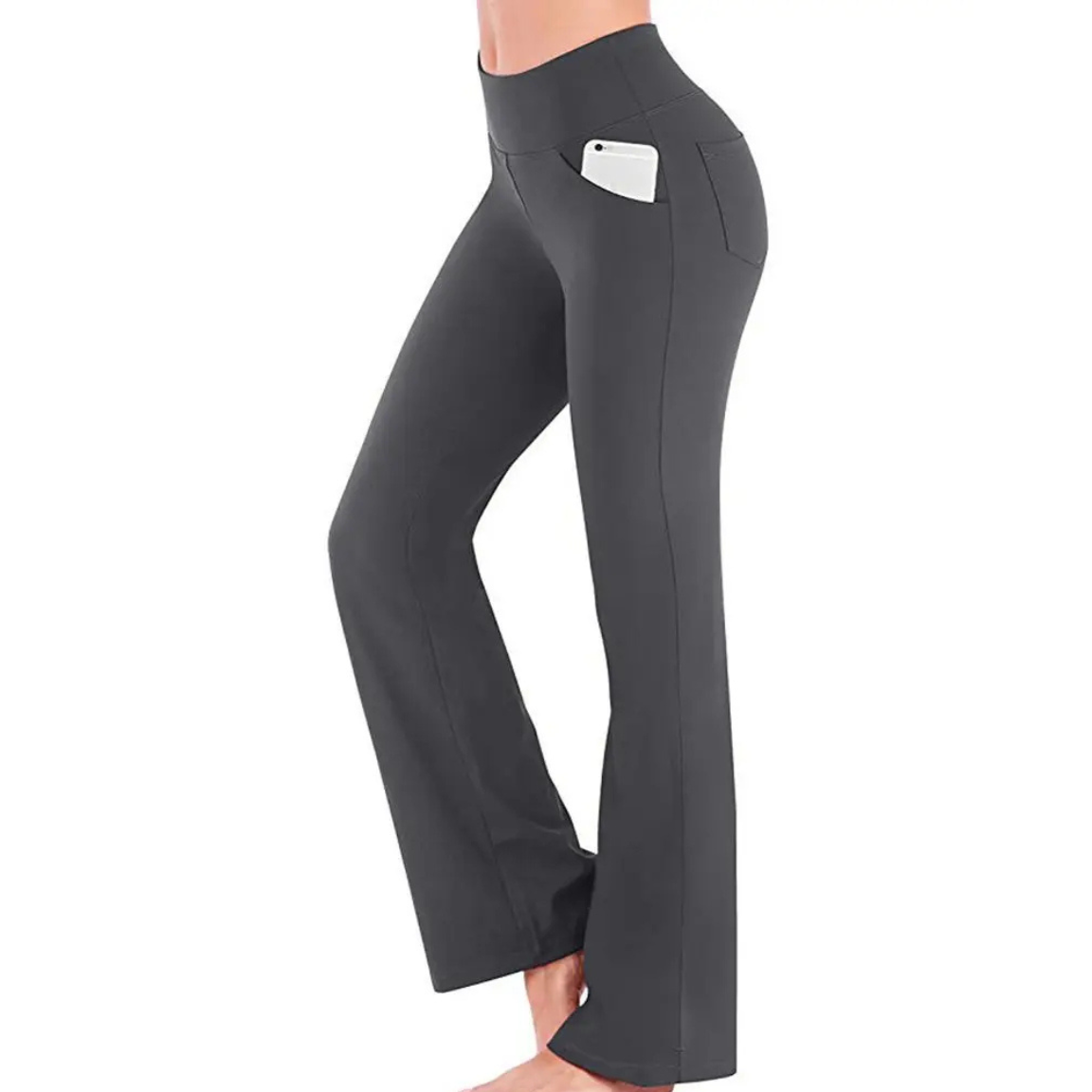 Trendy High Waist Flare Leg Women's Pants