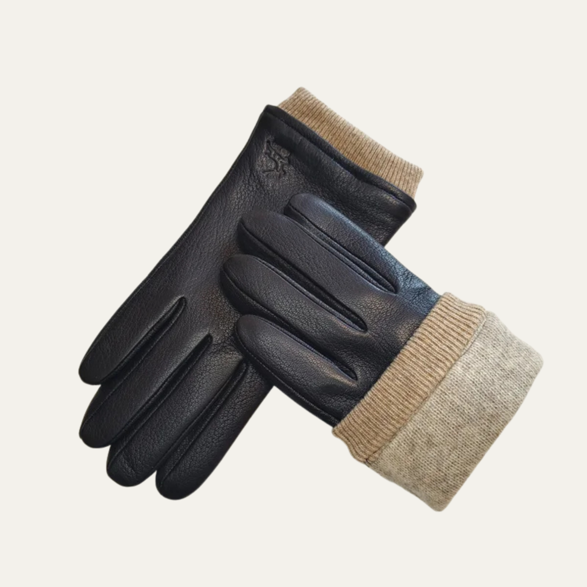 Insulated Men's Leather Winter Driving Gloves