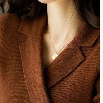 Soft Women's V-Neck Knit Sweater