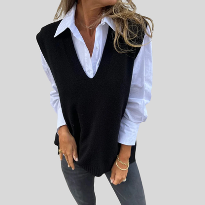 Cozy Cable Knit Vest Sweater