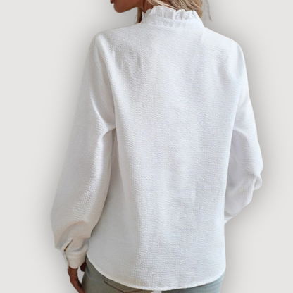 Women's Chiffon Ruffle Top Blouse