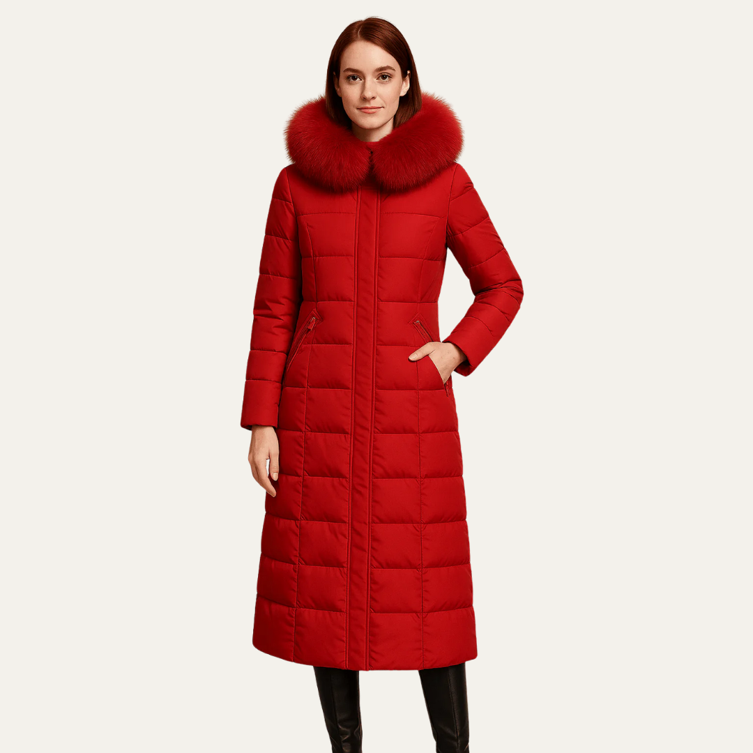 Ladies Warm Fake Fur Parka Jacket Coat