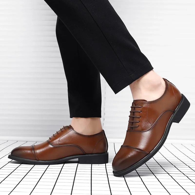 Premium Vegan Leather Mens Shoes for Everyday Wear - OutfitLondon