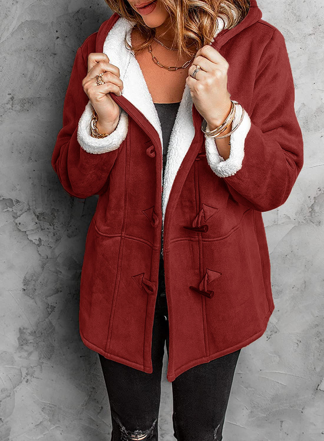 Thick Insulated Black Parka Coat