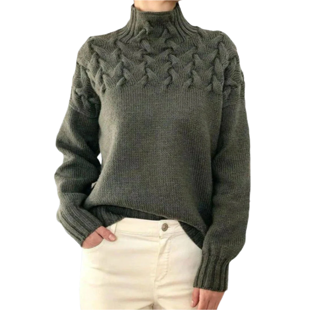 Cozy Ladies Crew Neck Winter Sweater