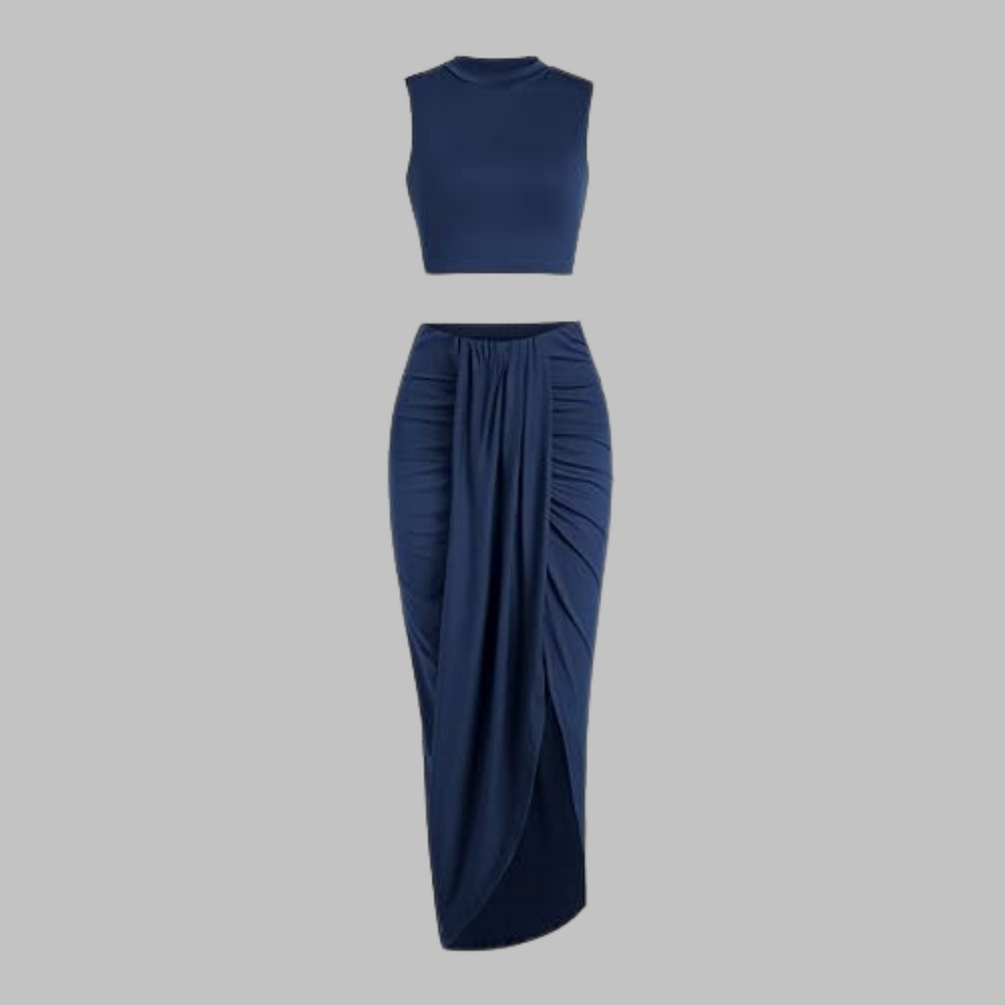 Flowy Ruffled Maxi Skirt Outfit Set