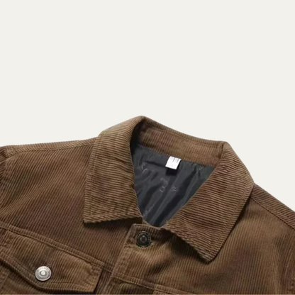 Rugged Denim Trucker Jacket with Traditional Pockets