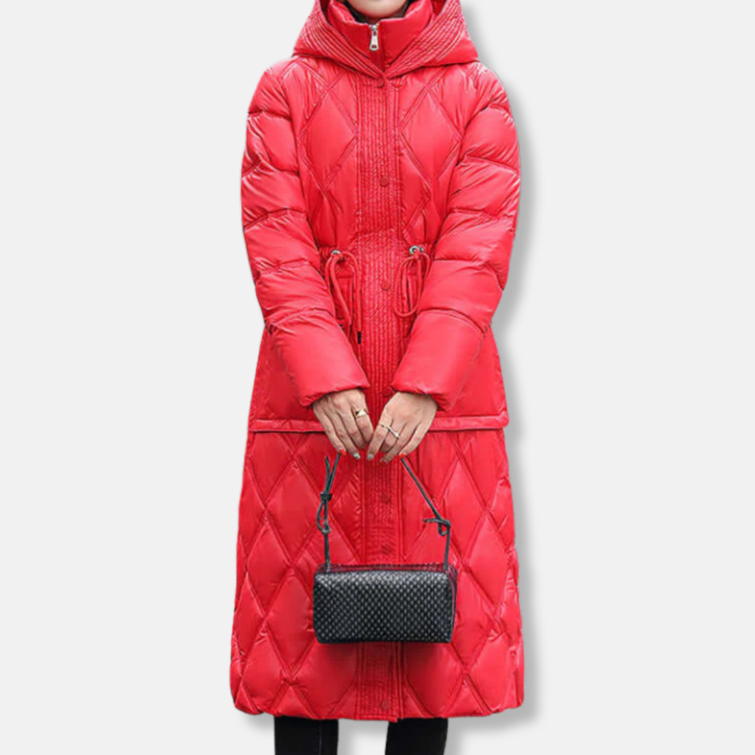 Warm Quilted Down Jacket | Hooded Winter Coat
