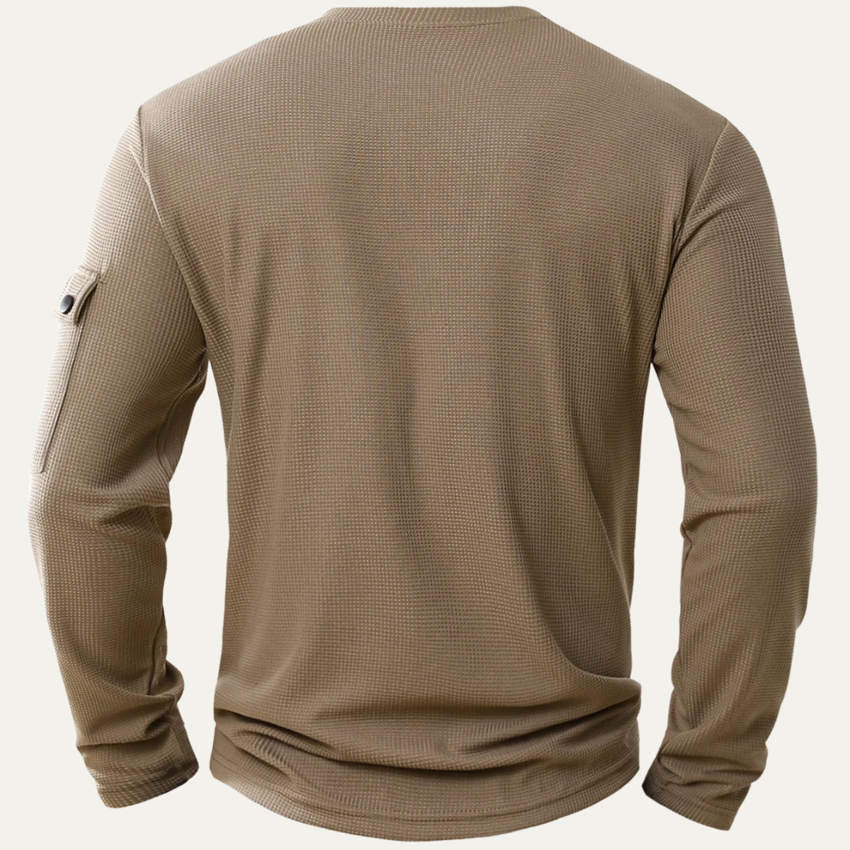 Relaxed Fit Men's Waffle Knit Casual Shirt