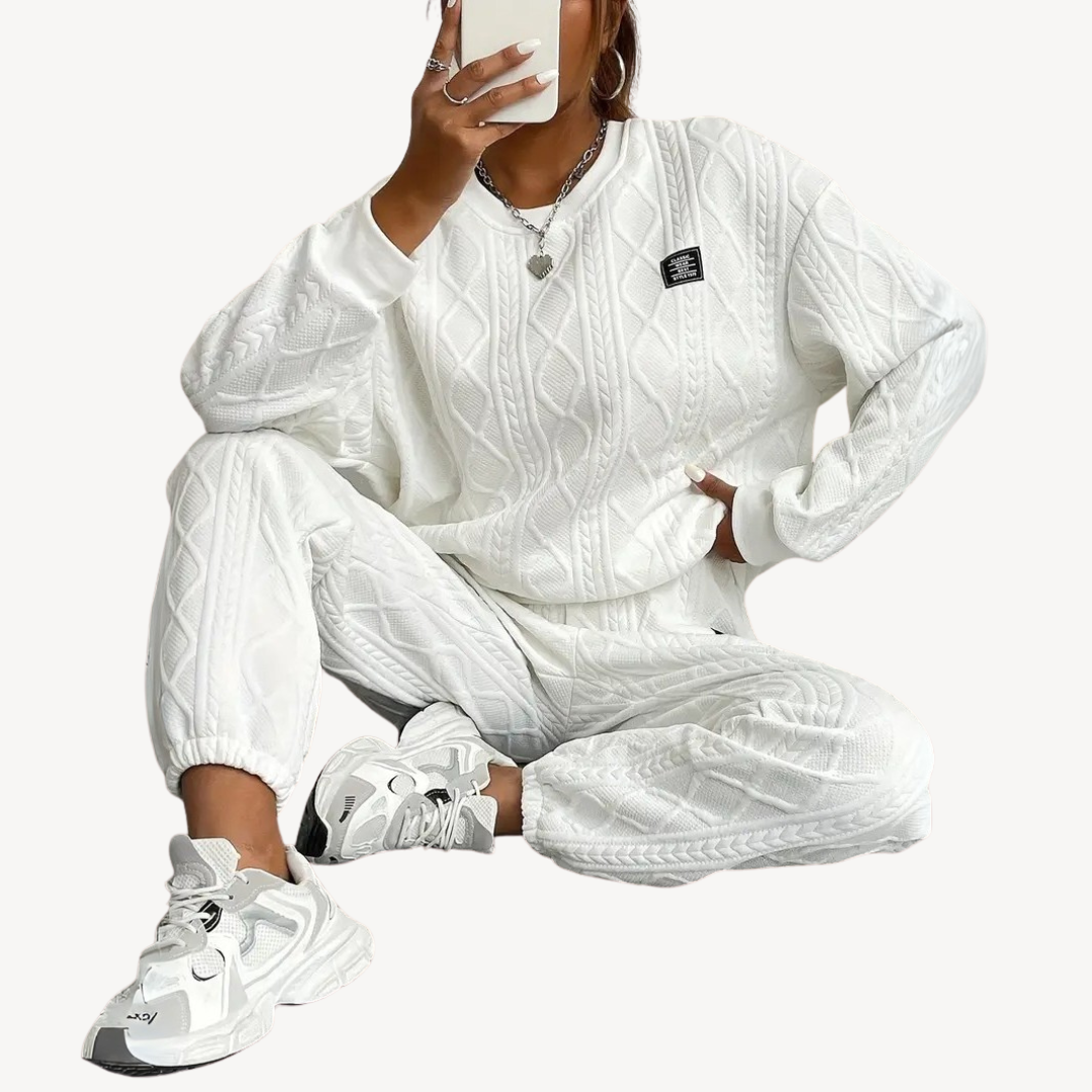 Cozy Knit Women's Sweater and Leggings Set