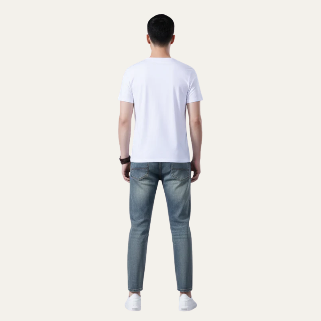Men's Classic Straight Fit Jeans Pants