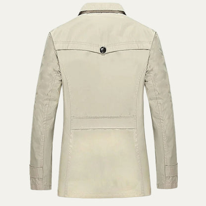 Classic Waterproof Long Trench Coat for Men