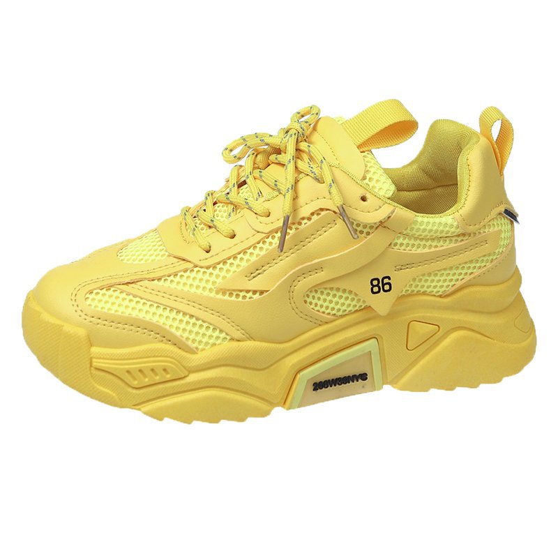 Vibrant Colorful Ladies Sports Sneakers with Numbering