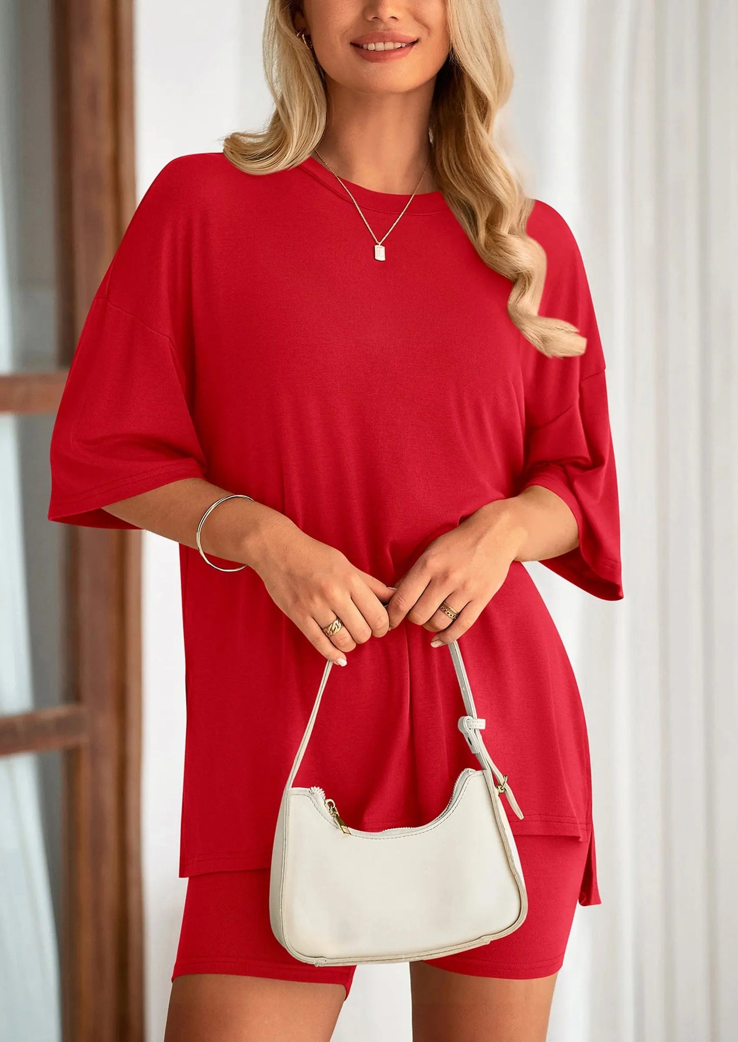 Comfy Summer Shorts Sleeveless Tank Two Piece Outfit