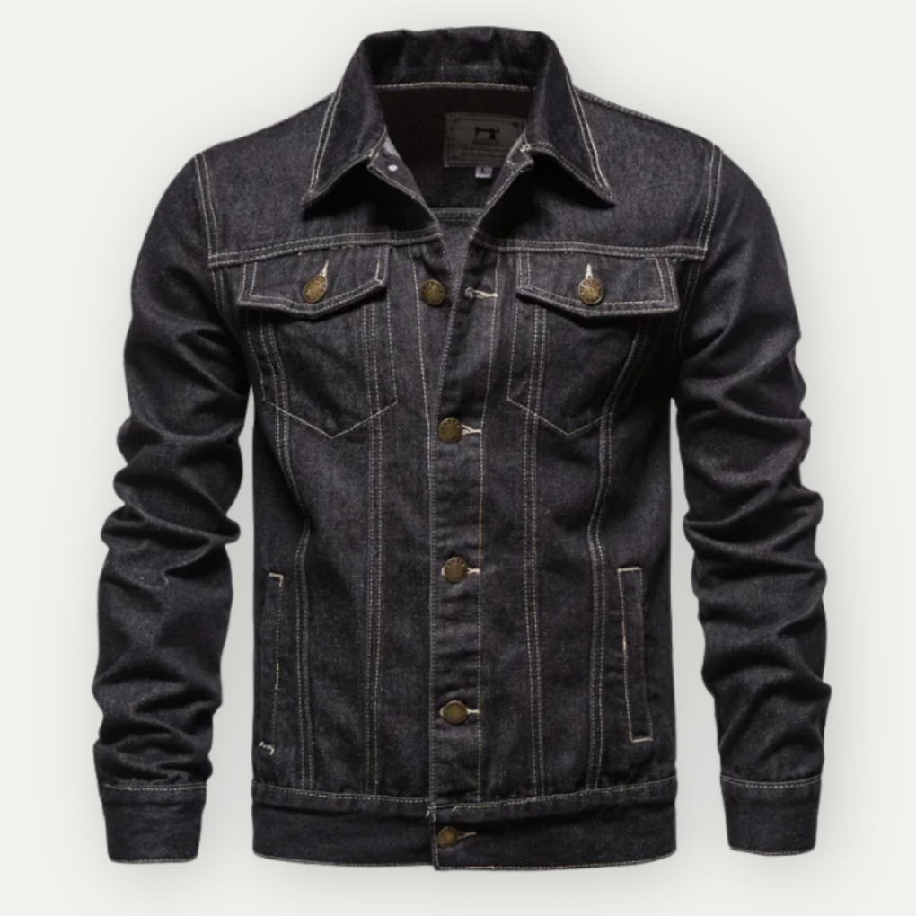 Men's Stylish Blue Jeans Jacket - OutfitLondon